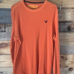 orange american eagle long sleeve